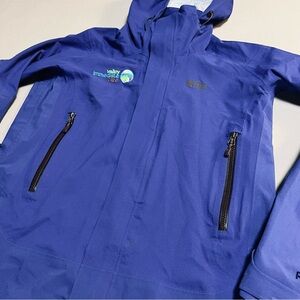 REI Rainier Rain Jacket Women’s Medium Peak 2.5L Hood Nylon Full Zip